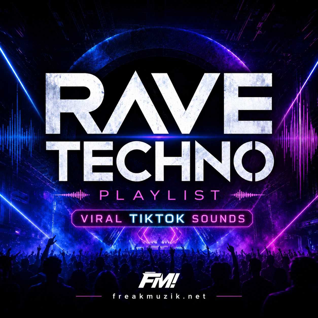 Rave Techno Playlist mit viralen TikTok Sounds