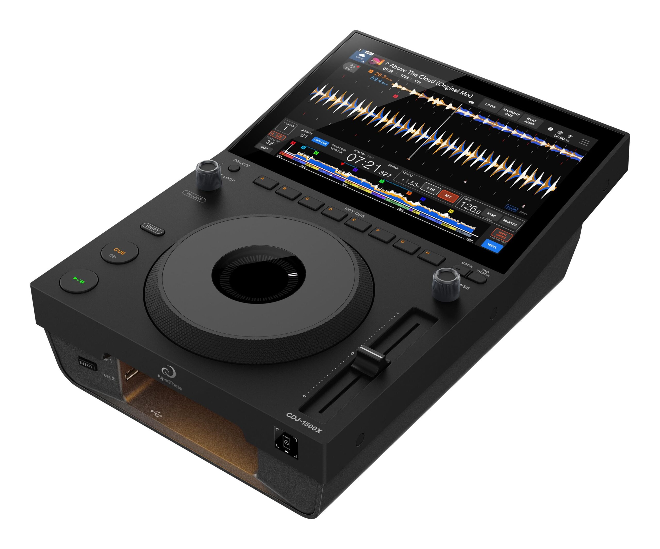 AlphaTheta CDJ-1500X. Club-Workflow im kompakten Format.