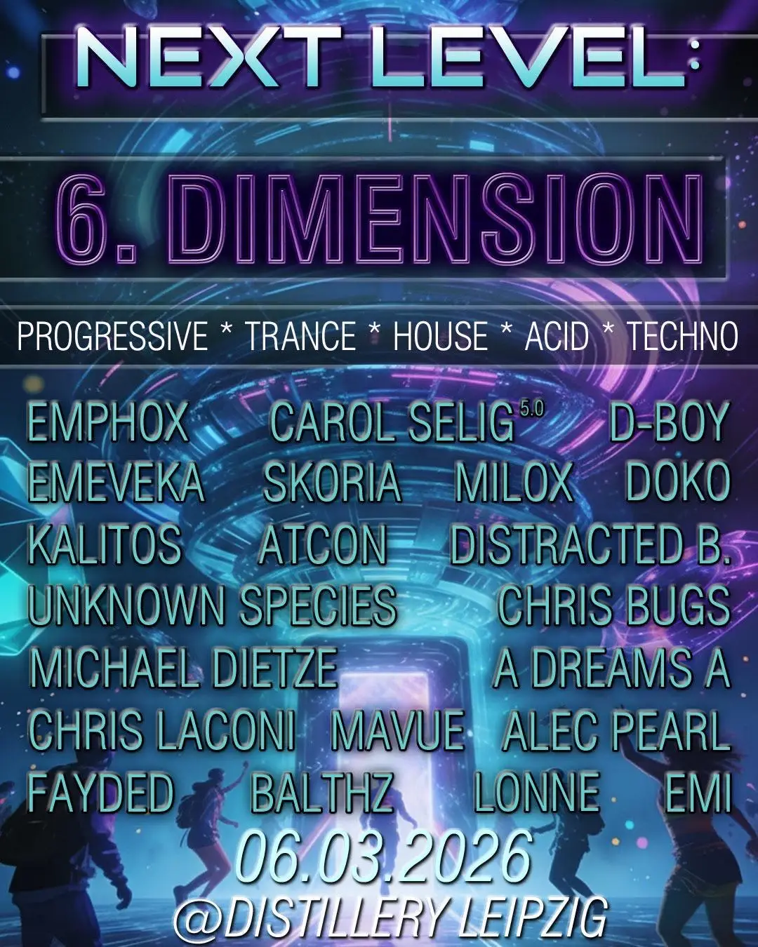 NEXT LEVEL 6. DIMENSION. Drei Floors und eine starke Community.